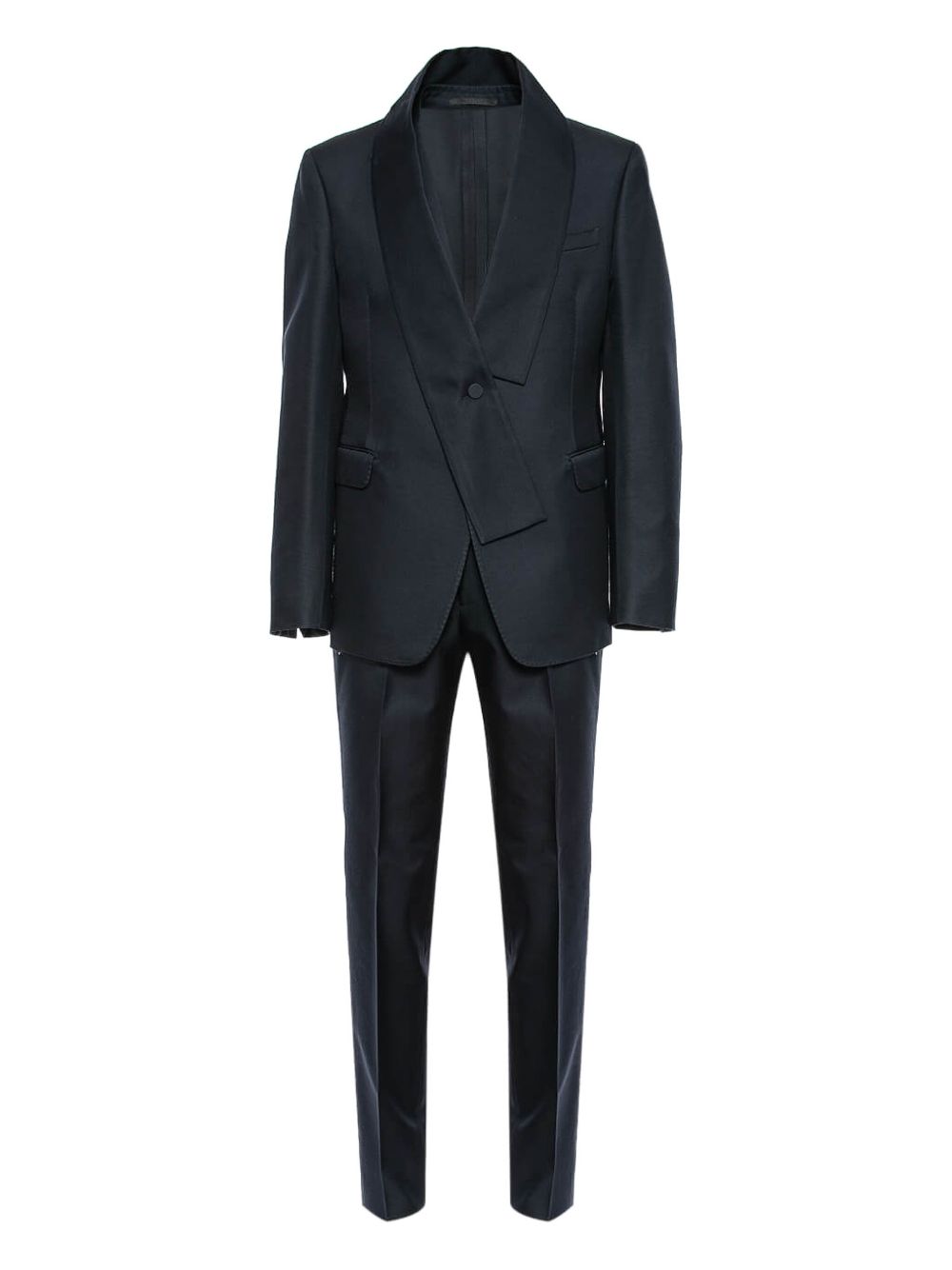 Shawl-lapel single-breasted suit - Blue