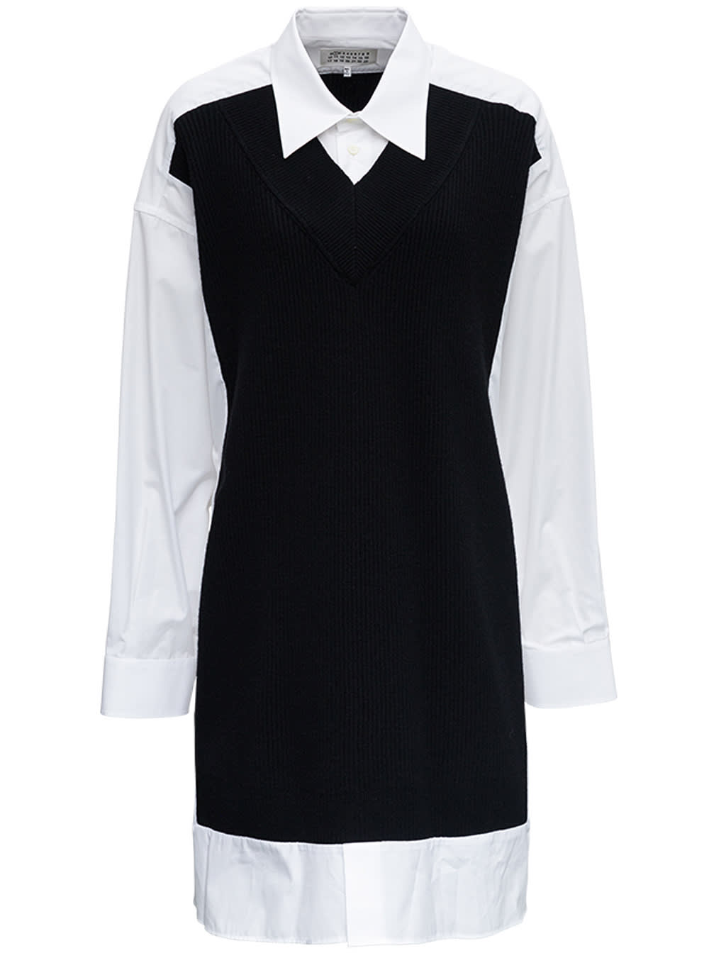 Panelled shirt dress