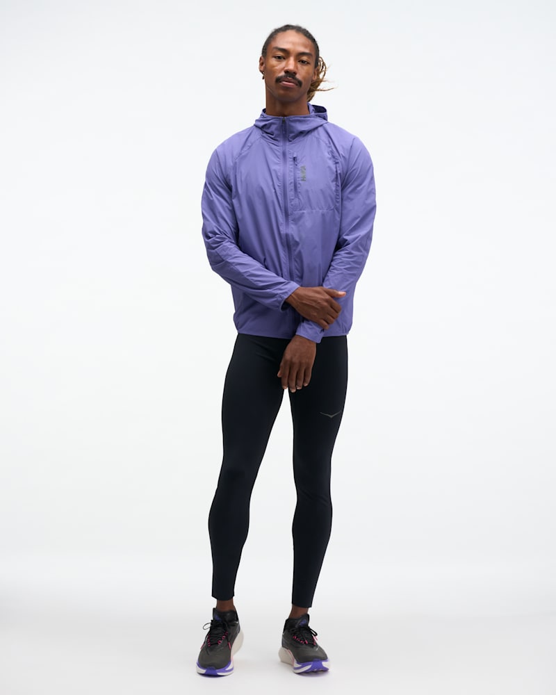HOKA Men's SkyFlow Wind Jacket in Cosmic Purple