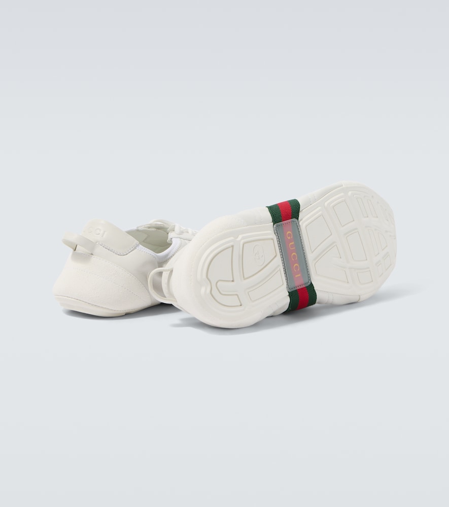Flex leather and suede sneakers