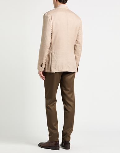 Man Blazer Beige Size 40 Cashmere, Wool, Silk