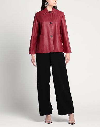 Woman Jacket Red Size 10 Polyester