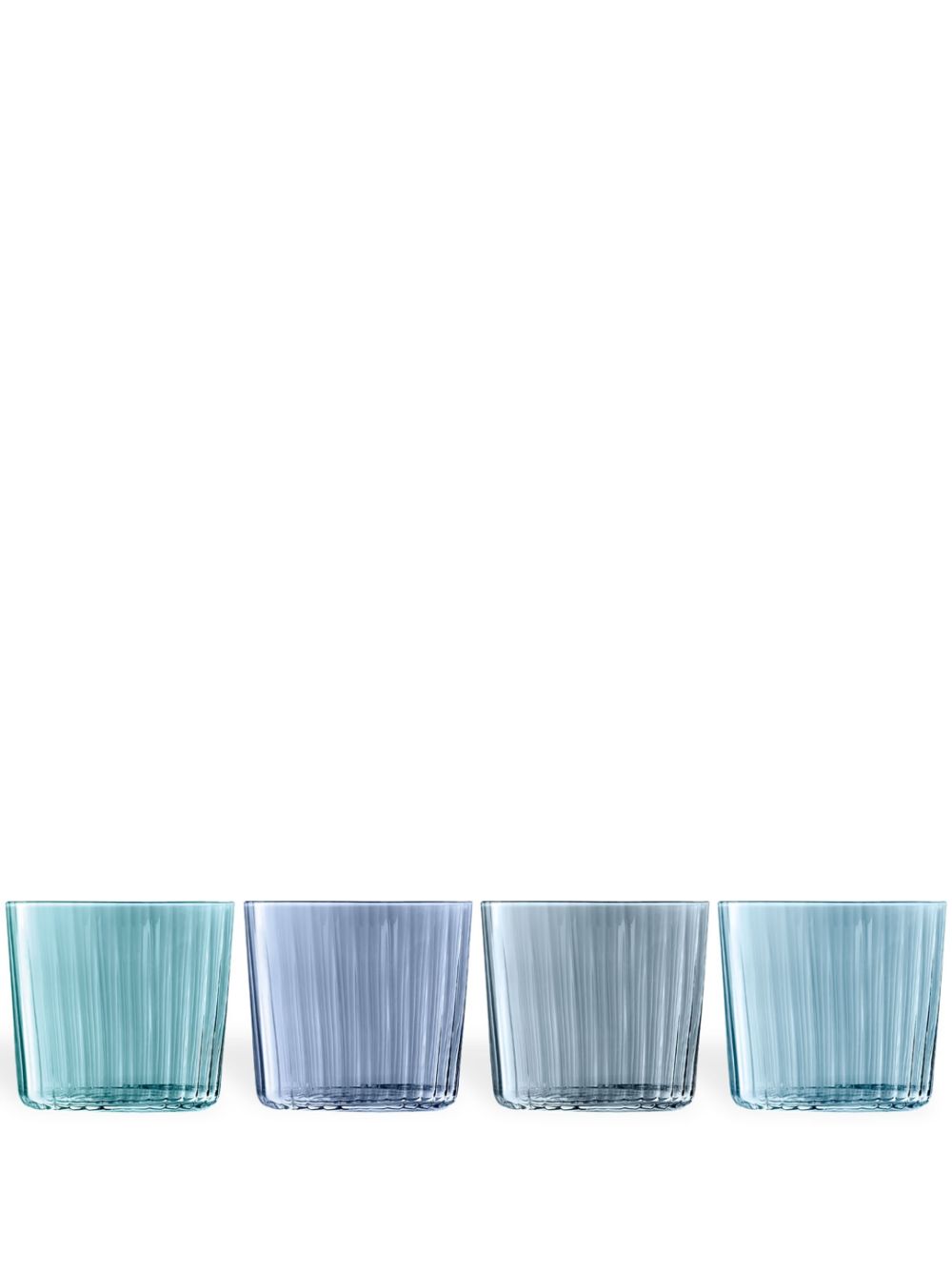 Gems tumbler glassware set (set of four) - Blue