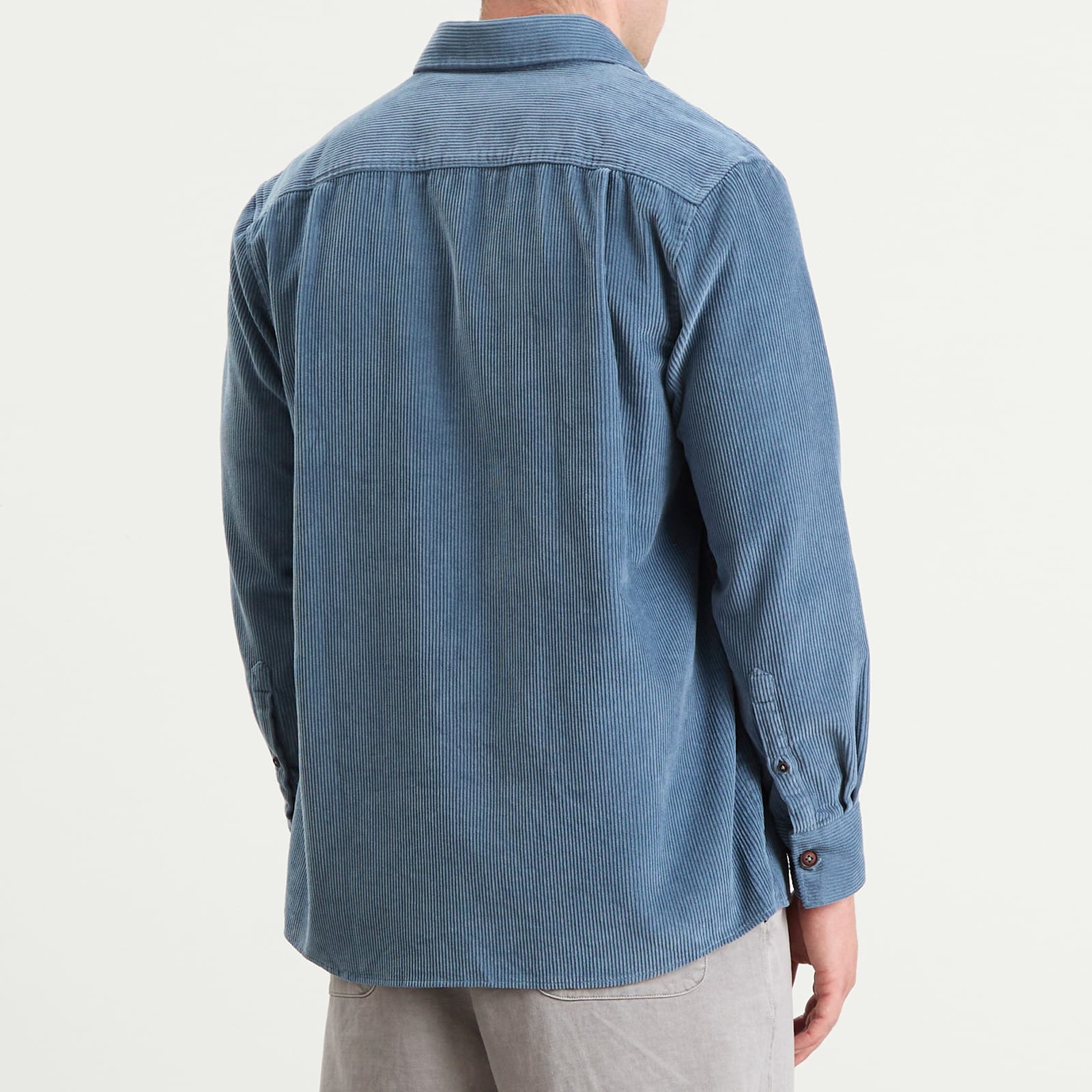 Men's Corduroy Overshirt in Bluefin