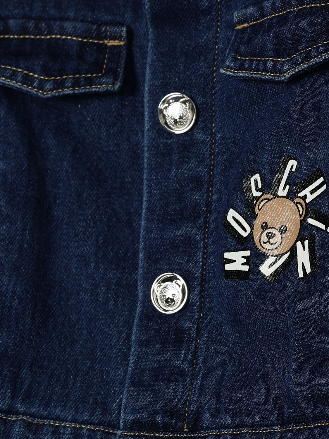 Coat Kids color Denim