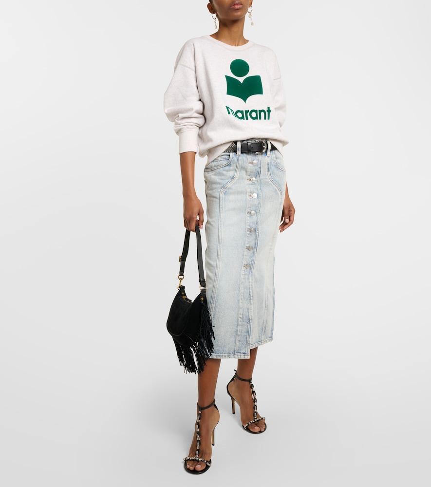Vandy denim midi skirt