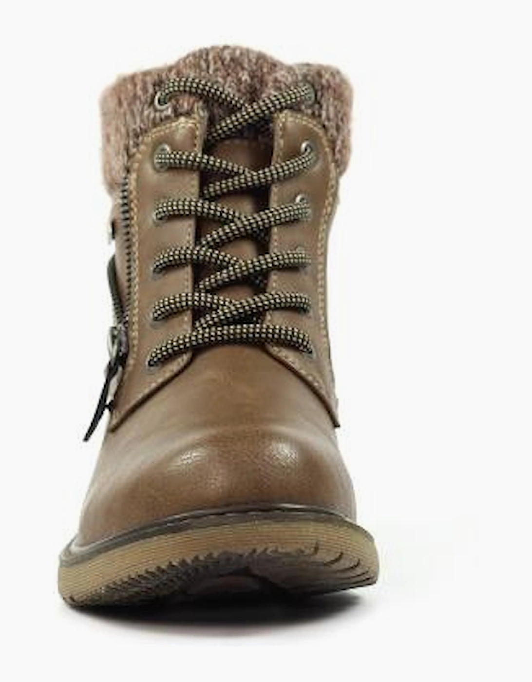 Women's Lunar Benson III Taupe Waterproof Ankle Boot GLB090 - Brown