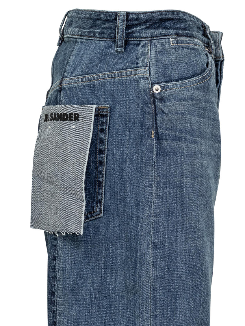 Blue Cotton Jeans