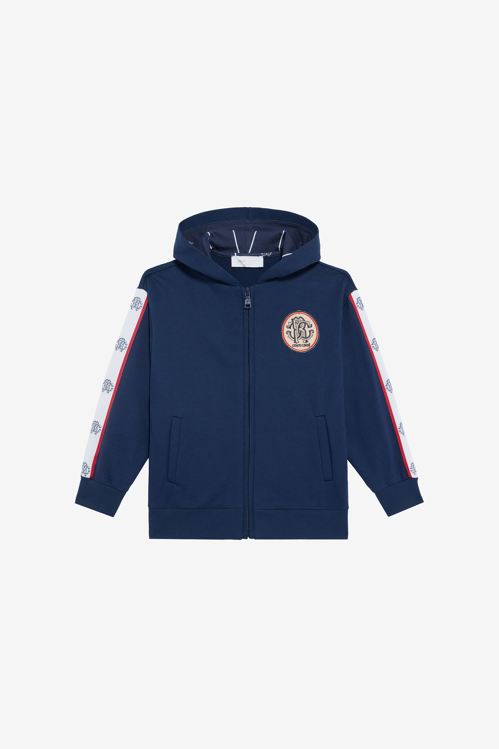 Blue Sweatshirt With Rc Monogram