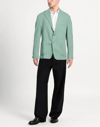 Man Blazer Sage green Size 40 Polyester, Viscose, Elastane