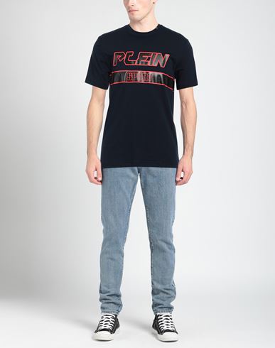 Man T-shirt Navy blue
