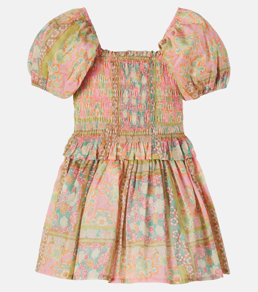 Claire floral cotton top and skirt set