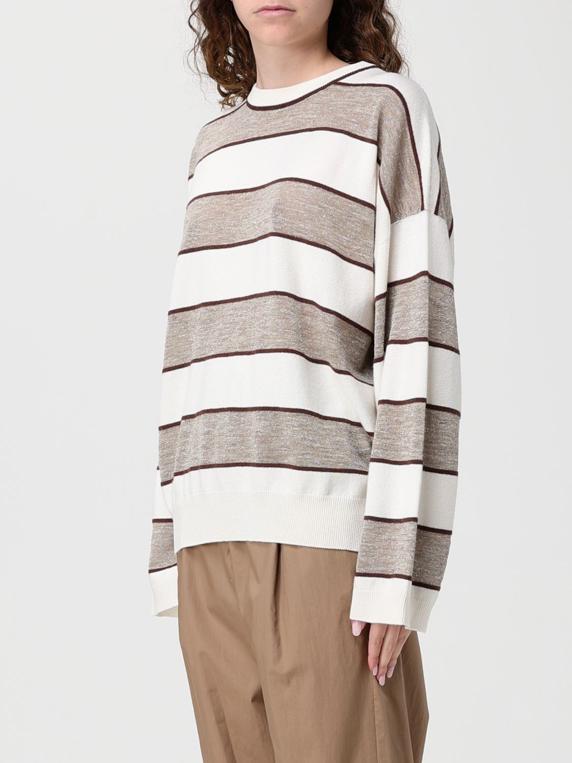 Sweatshirt Woman color Brown