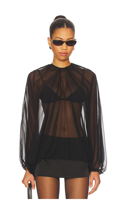 BUCI Cafe Blouse in Black. - XS/S also in