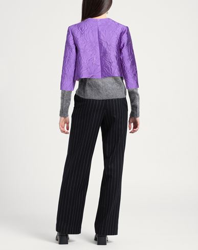 Woman Jacket Dark purple Size 12 Polyester, Nylon