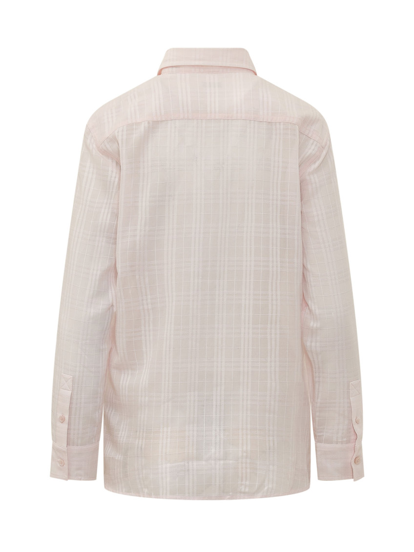 Pink Relaxed Checks Shirt