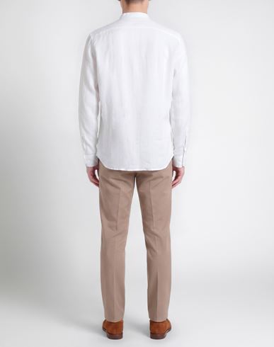 Man Shirt White Size S Linen