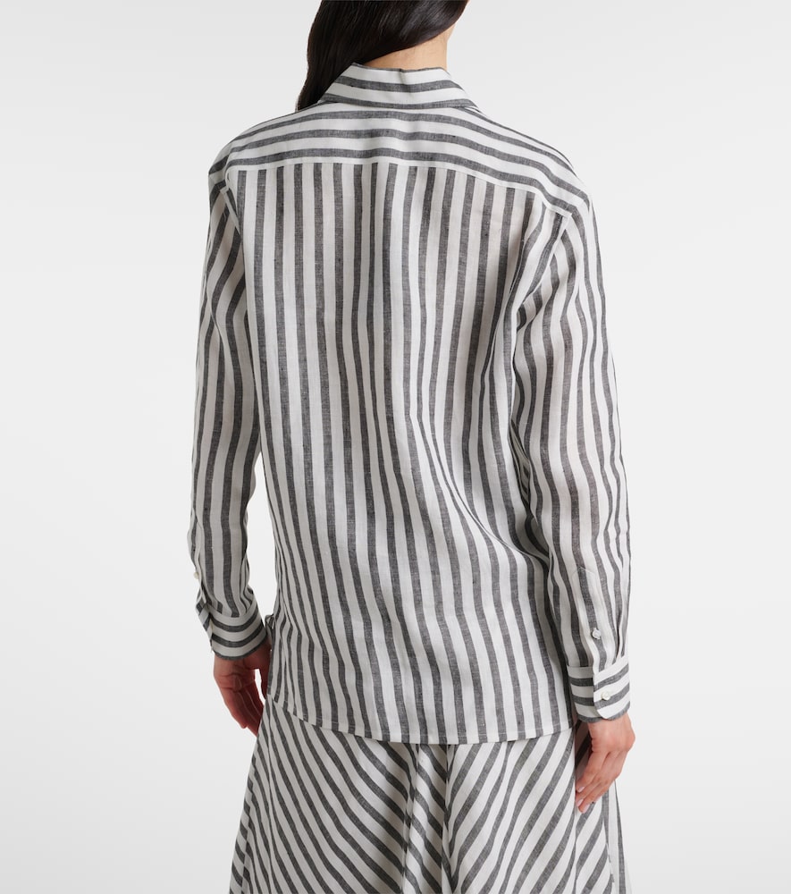 Capri striped linen shirt