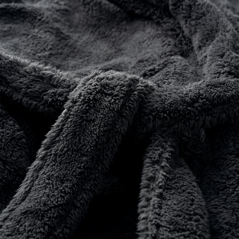 ® Men's Beckett Robe Fleece/Recycled Materials Robes in Ink Black
