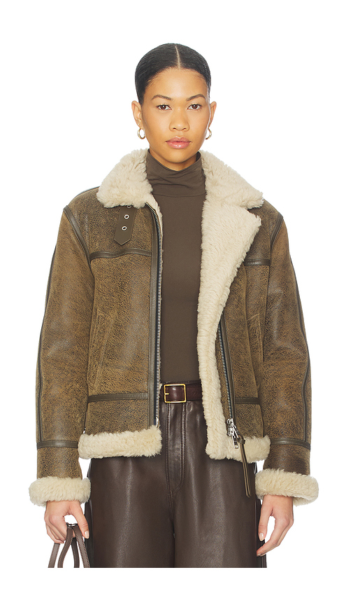 ALLSAINTS BLOUSON LOREL en Brown. M. Also en