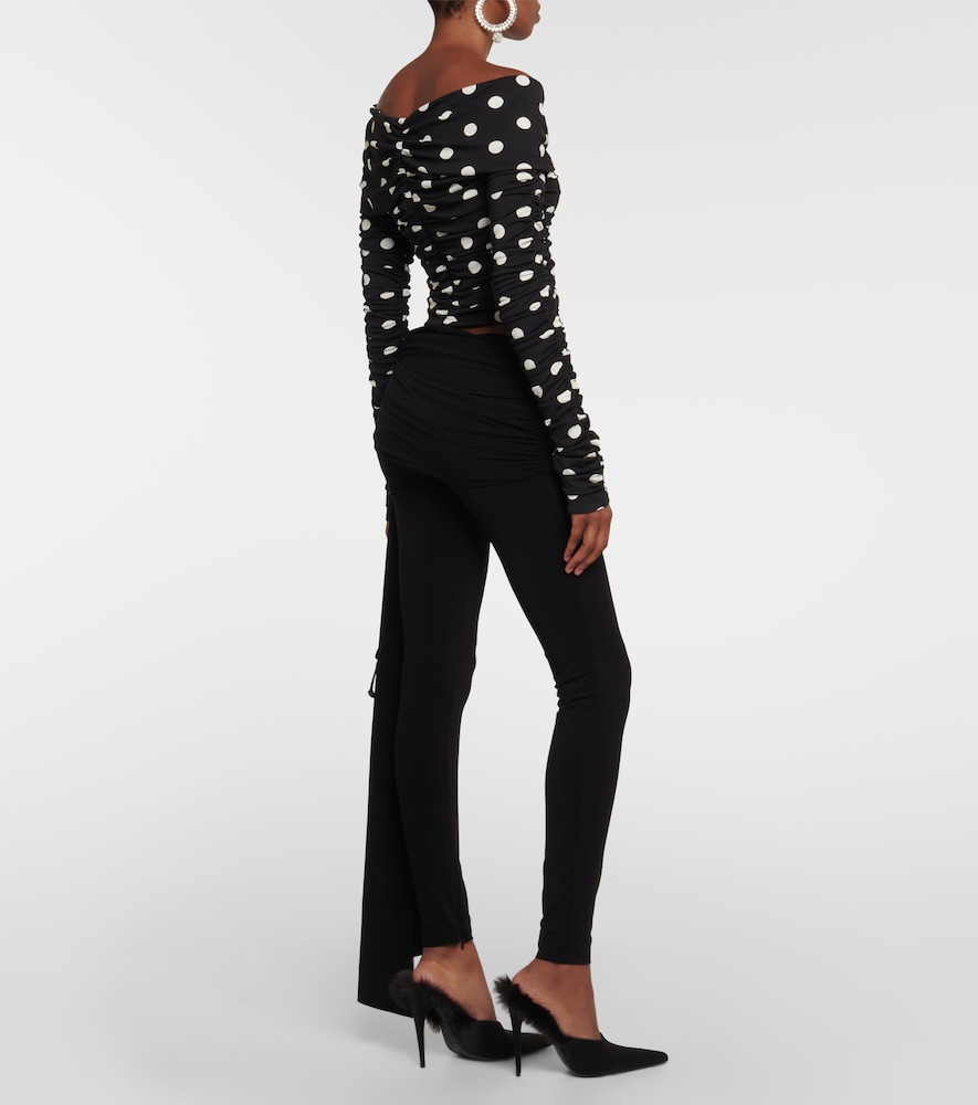 Low-rise jersey leggings