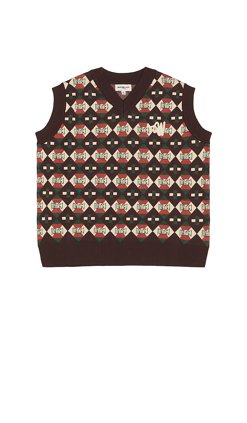 Wish Me Luck ベスト - Brown. XL/1X. Also - L