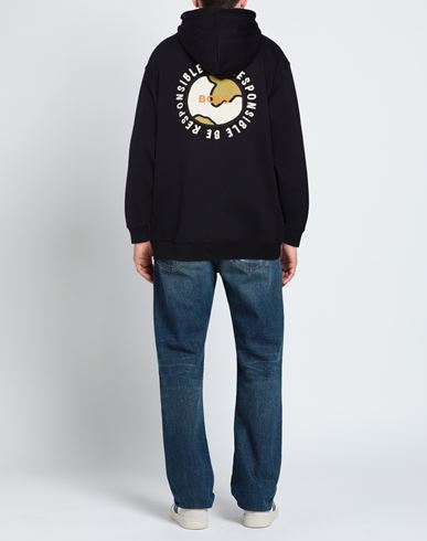 Man Sweatshirt Midnight blue Size L Cotton, Organic cotton