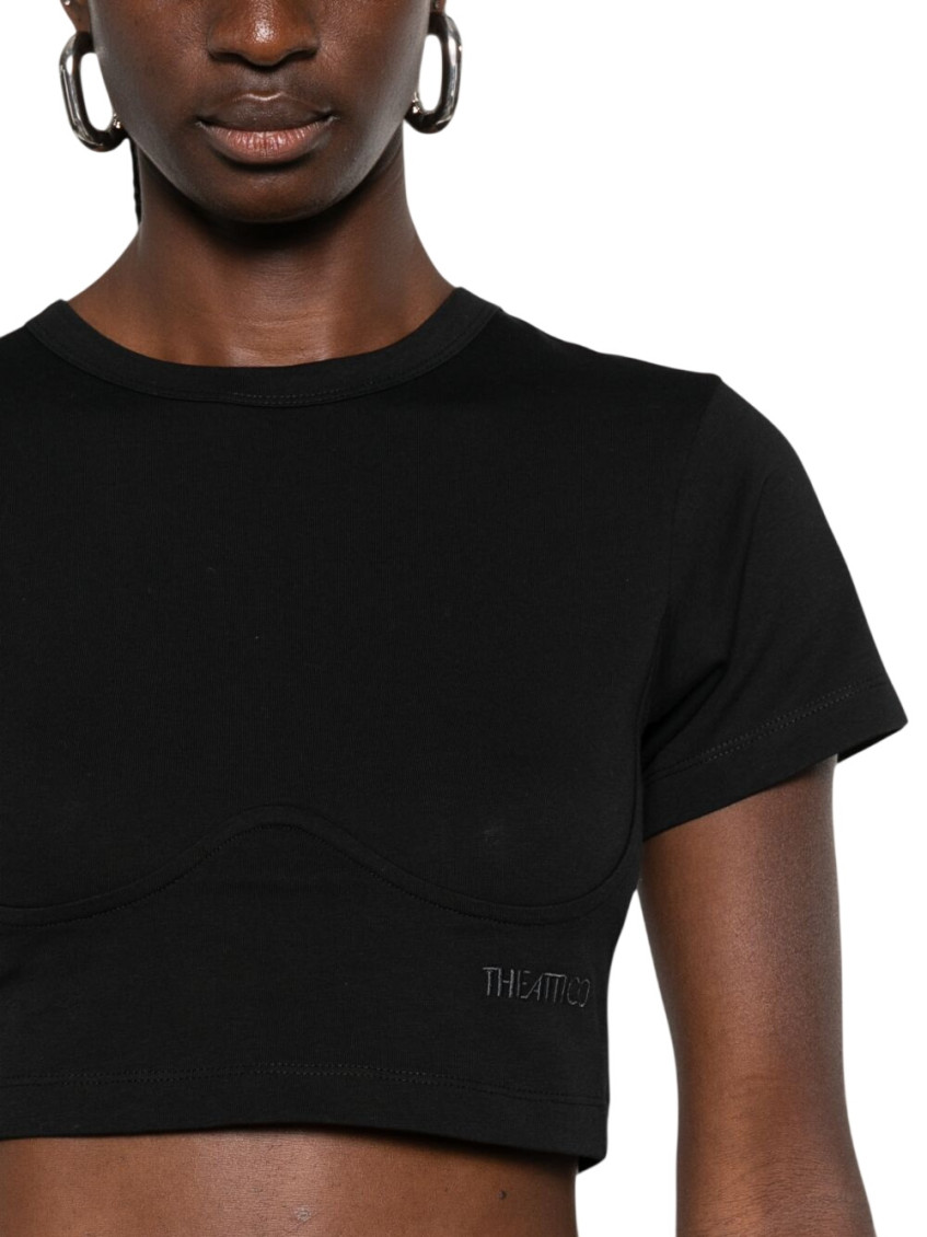 Corset-style Cropped T-shirt