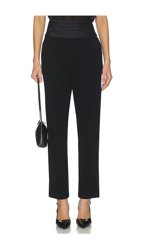 SANS FAFF Tuxedo Cigarette Pant in Black