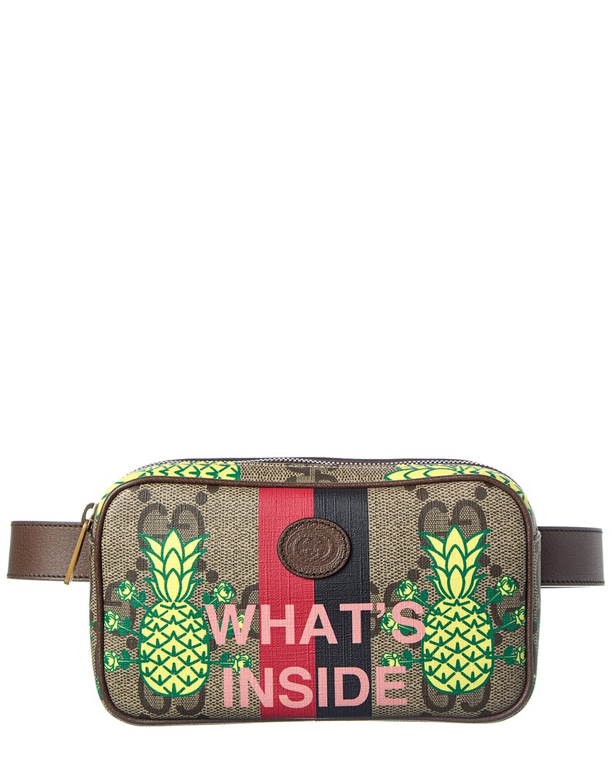 GG Canvas & Leather Pouch Belt Bag