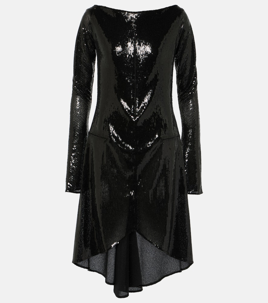 Courrèges Ellipse sequined cutout midi dress