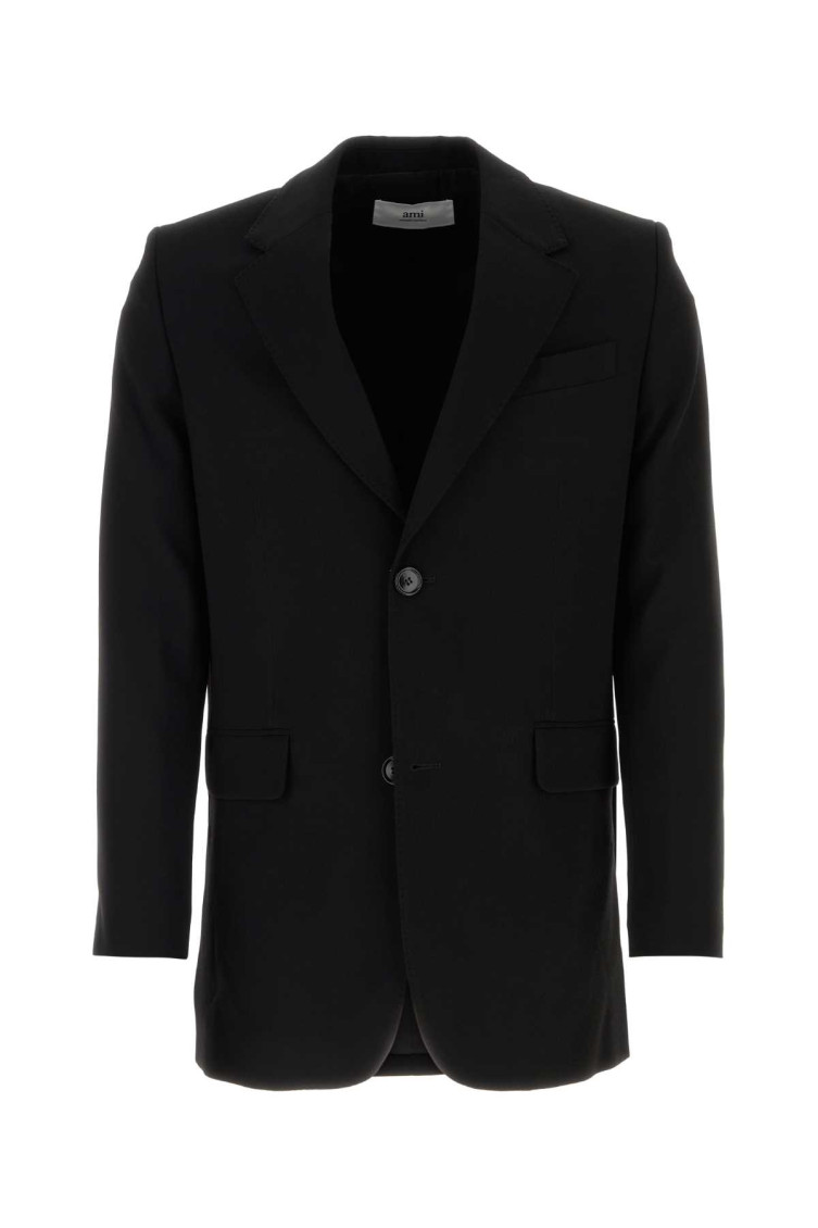 Black wool blazer
