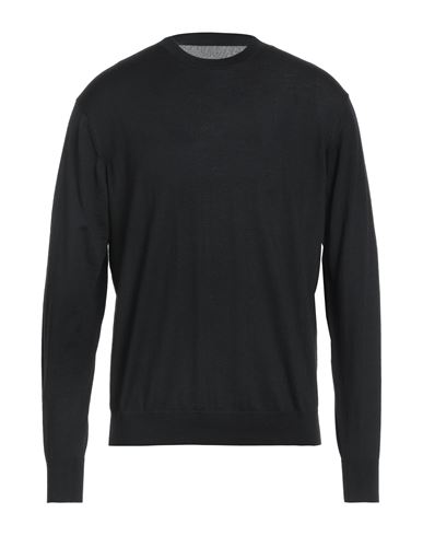 Original Vintage Style Man Sweater Black Size M Merino Wool