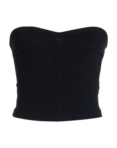 Woman Top Black Size 8 Polyester, Rayon, Elastane