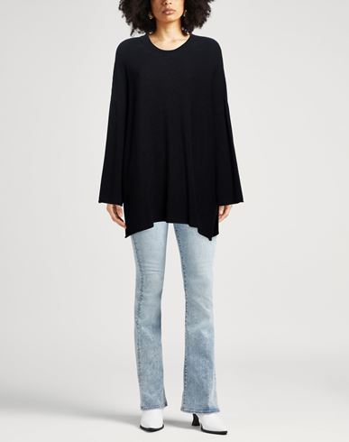 Woman Sweater Black Size 10 Merino Wool, Acrylic