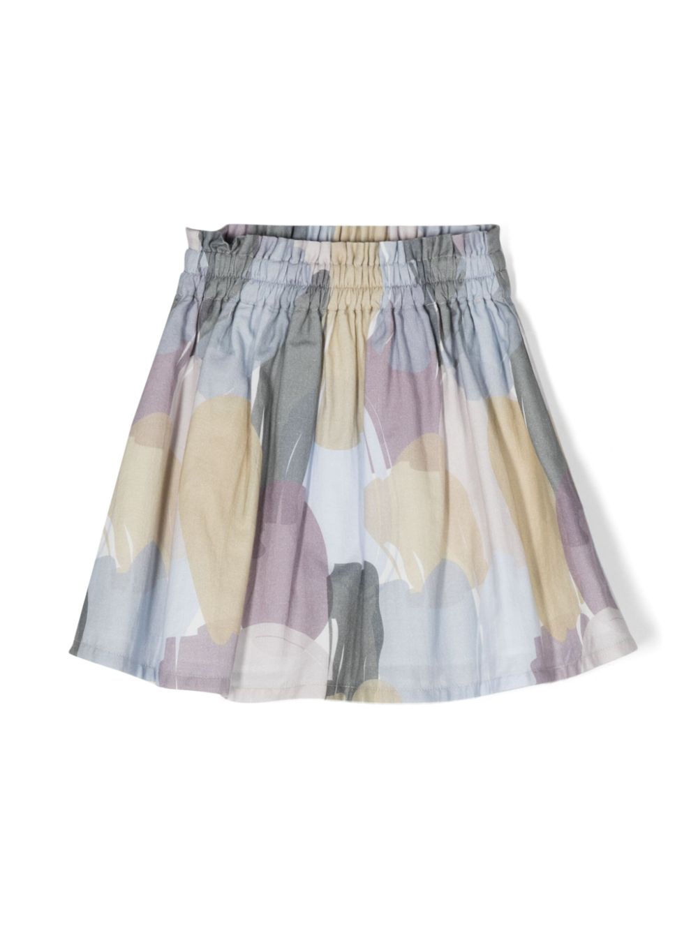Rose graphic-print skirt - Blue