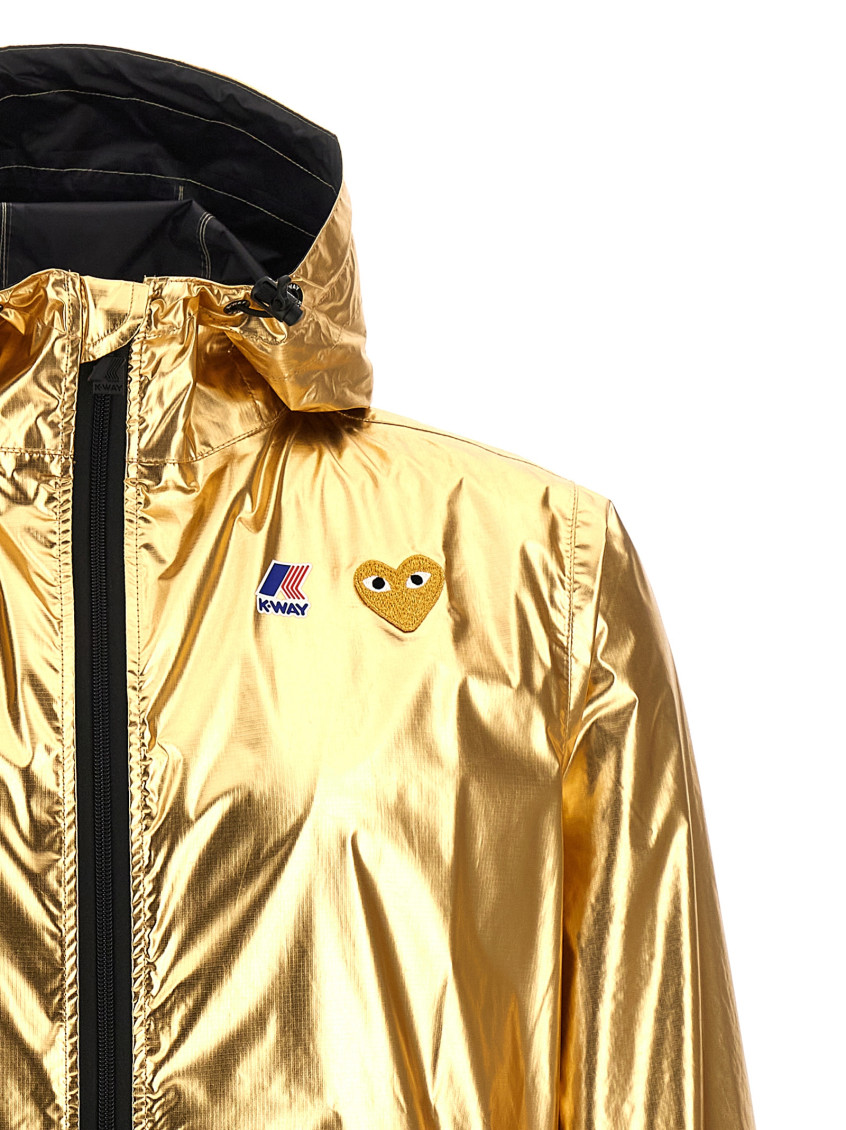 Gold Logo Print Jacket