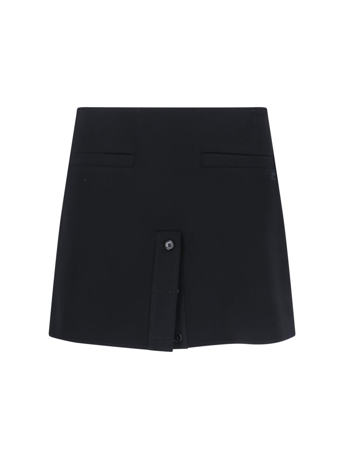 Courrèges Sculpted Mini Skirt with Cupro Lining