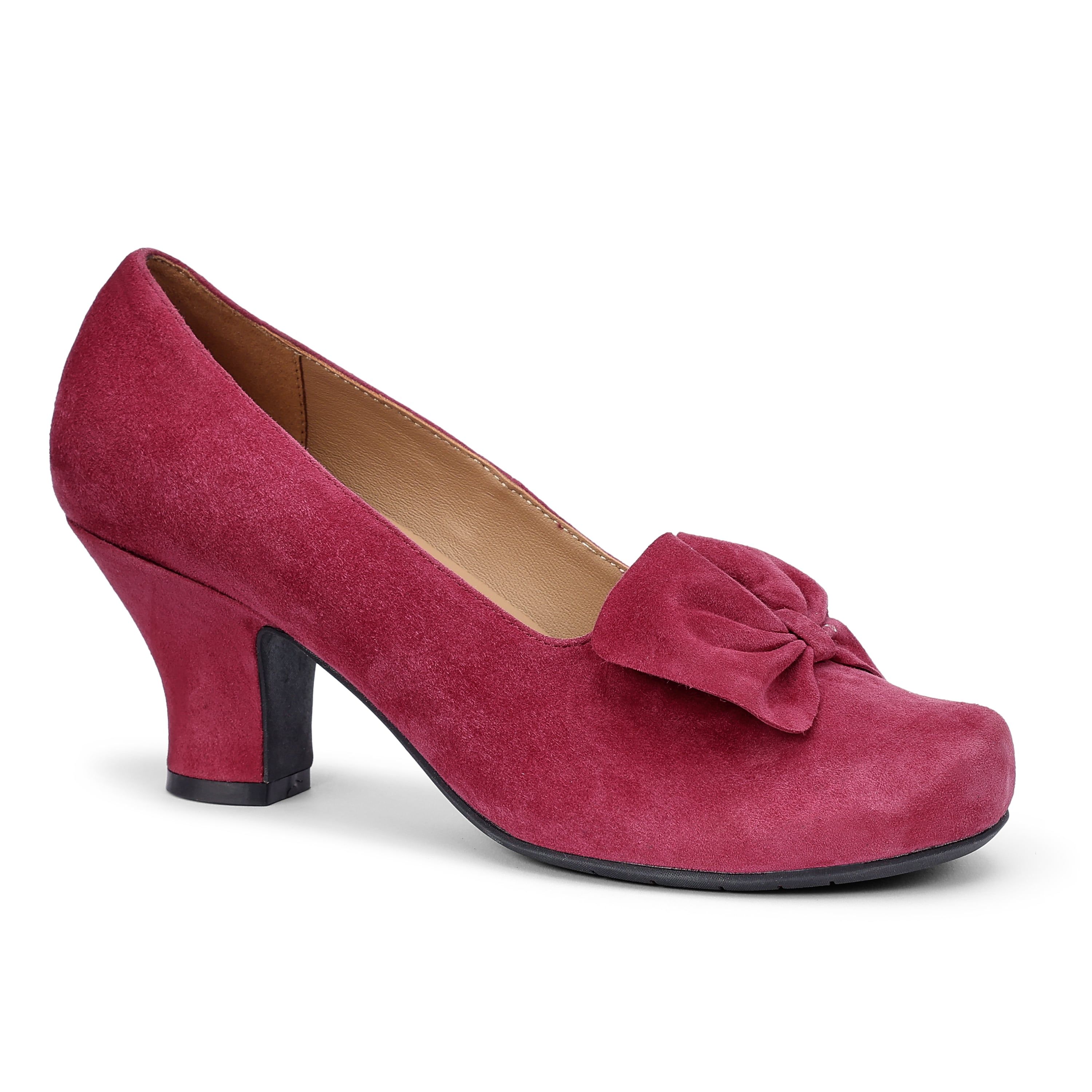Hotter Wide Fit 'donna' Heels In Bright Pink