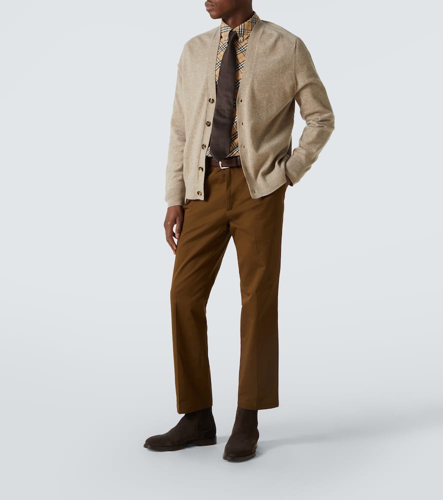 Check cotton poplin shirt