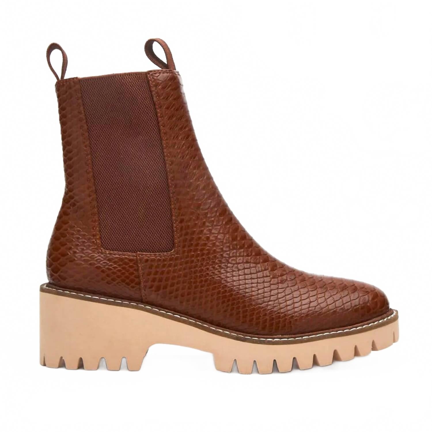 Women's Chase Boot In Cognac Snake