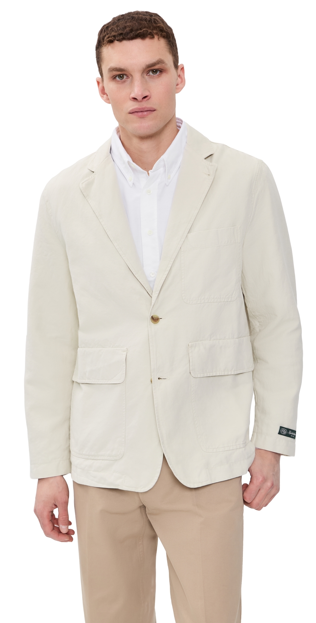 Lane Twill Cotton & Linen Suit Jacket Birch