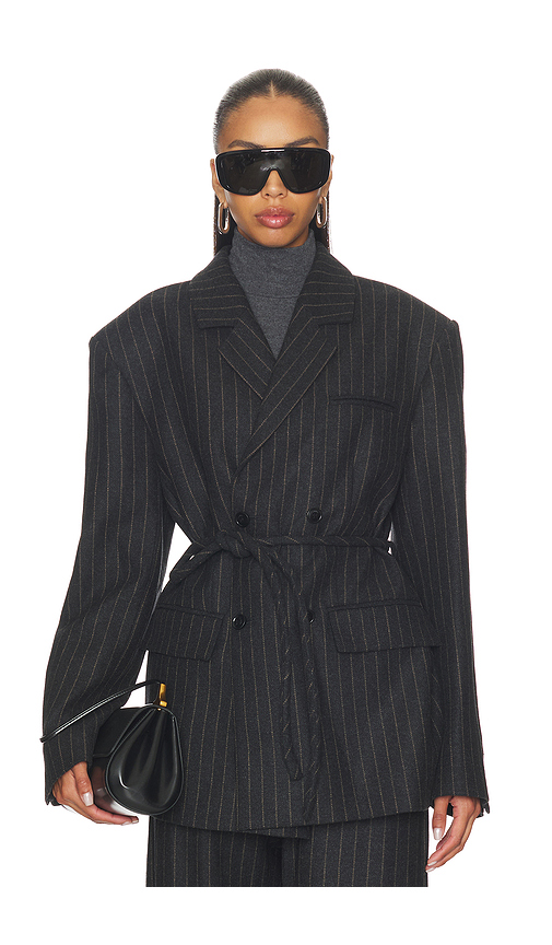 Nanushka Osono Blazer in Charcoal. XS. Also in