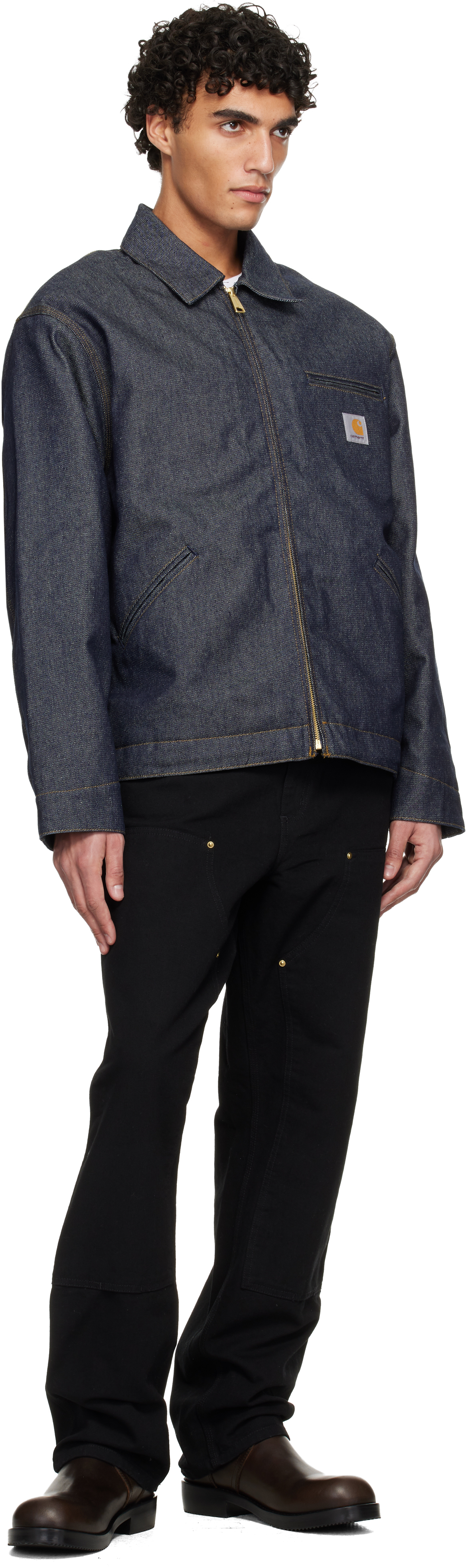Black Double Knee Trousers