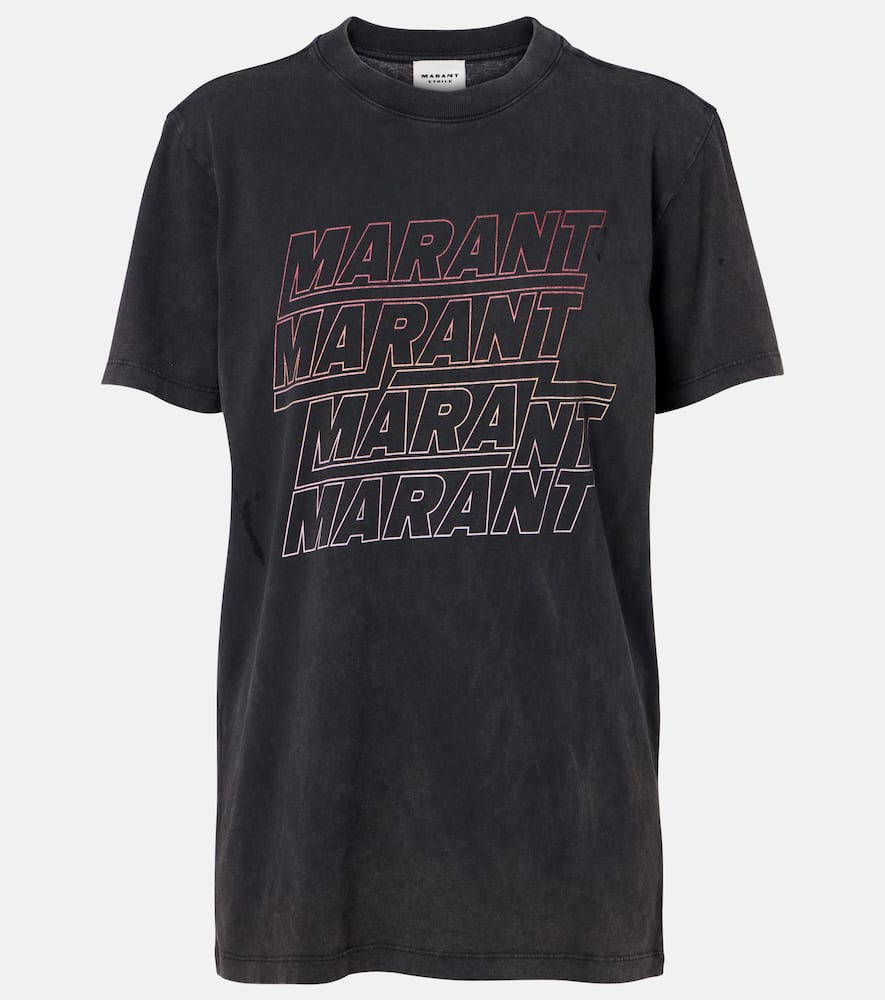 Zoeline printed cotton jersey T-shirt