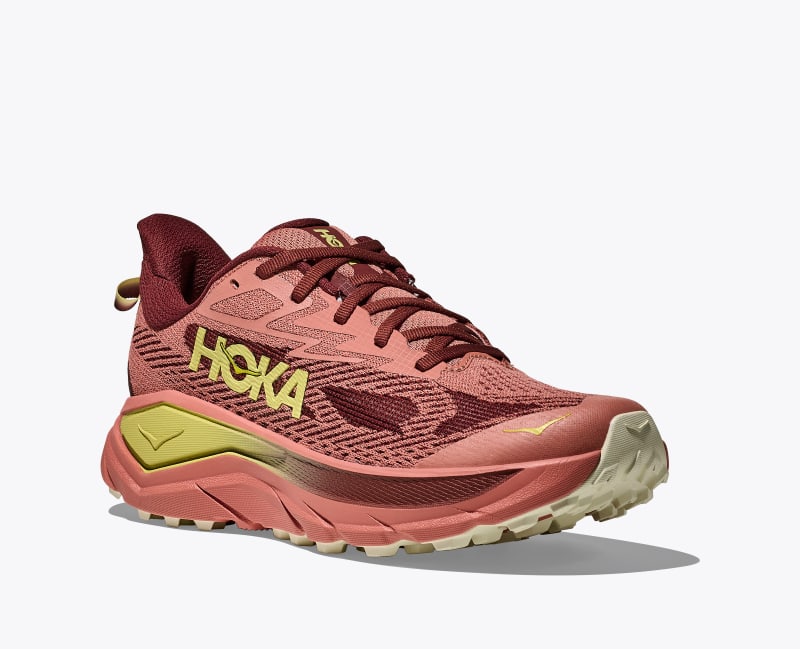 HOKA Women's Challenger 8 Shoes in Blush/Dark Cedar