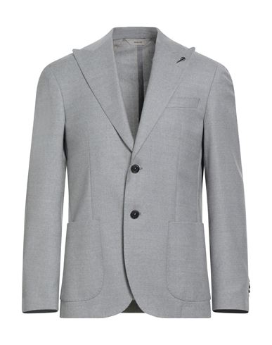 Man Blazer Light grey Size 40 Virgin Wool, Elastane