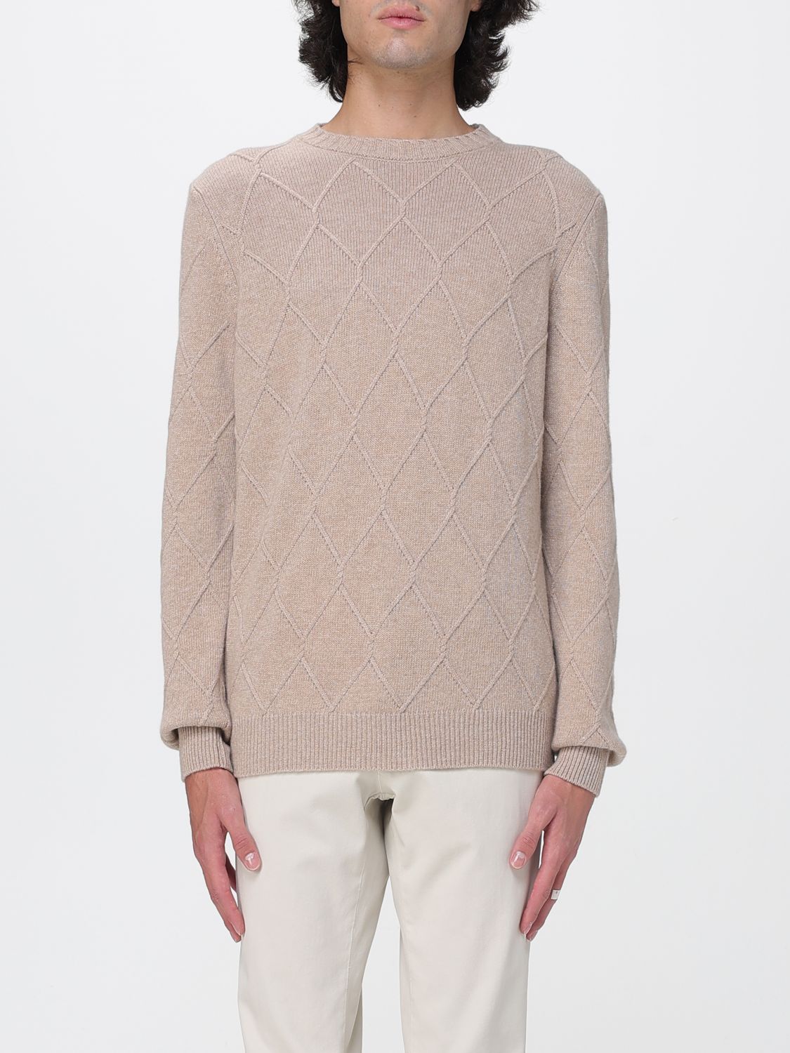 Sweater Men color Beige