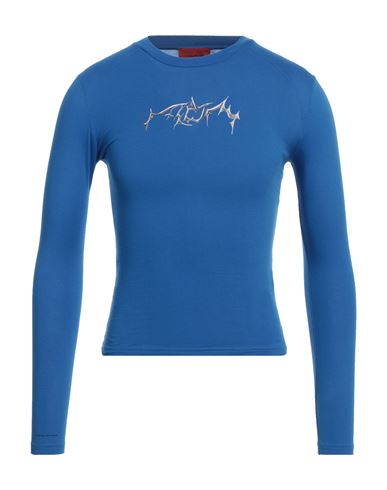Man T-shirt Bright blue