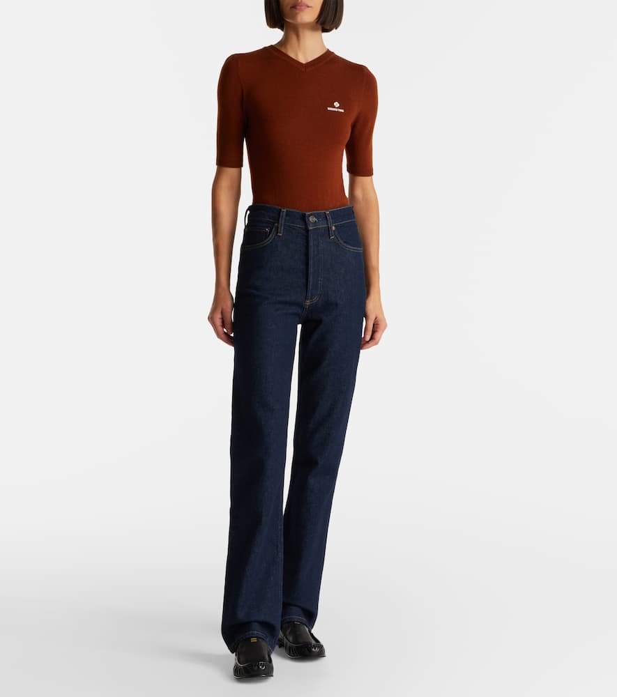 90's Pinch Waist high-rise straight jeans